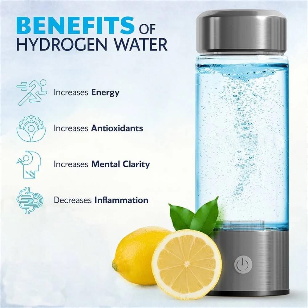 Hyrdogen Water Bottle from H2O Hyrdo Boost