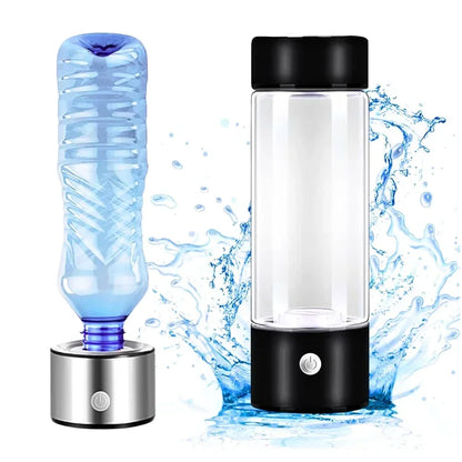 TQ-08 Portable Hydrogen Water Mug USB Rechargeable Hydrogen Generator, Health & Wellness Gift 420ml Water Filter